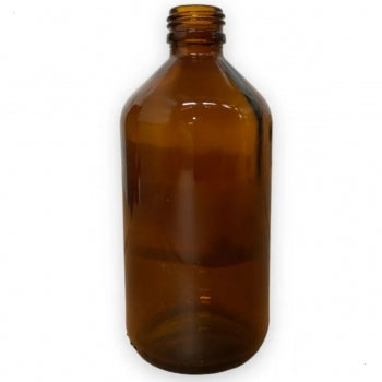 Frasco De Vidro Ambar Sem Tampa 100 Ml R24 1391 1