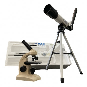Kit Microscopio Monocular 70 400X Luneta Astronomica Opton Tel 6031 1183 1