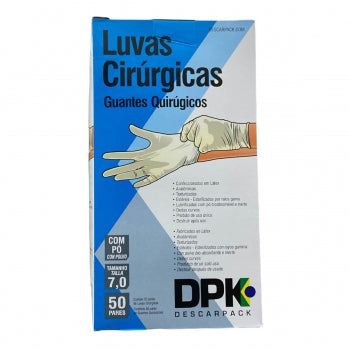 Luva Cirurgica Esteril Com Po N 7 Descarpack 50 Pares 1069 3
