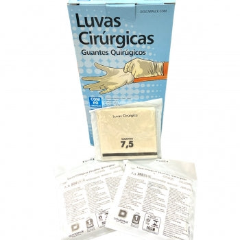 Luva Cirurgica Esteril N 7 5 50 Pares Descarpack 1123 2