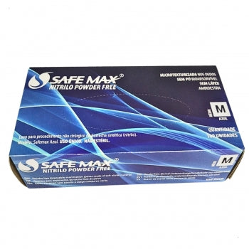 Luva Nitrilica Sem Po Azul 100 Un Supermax M 1826 1