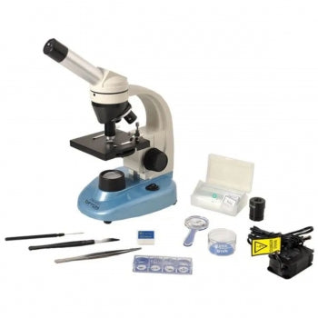 Microscopio E Kit Laboratorio Ampliacao De 40X A 640X Opton Tim 600 113 1