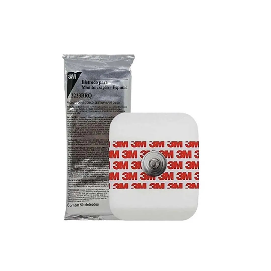 eletrodo monitorização cardíaca ecg c 50un 2223brq 3m